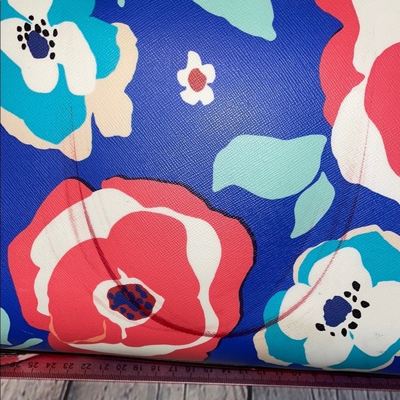 Kate Spade Blue and Orange Floral Crossbody Bag - Picture 8 of 9